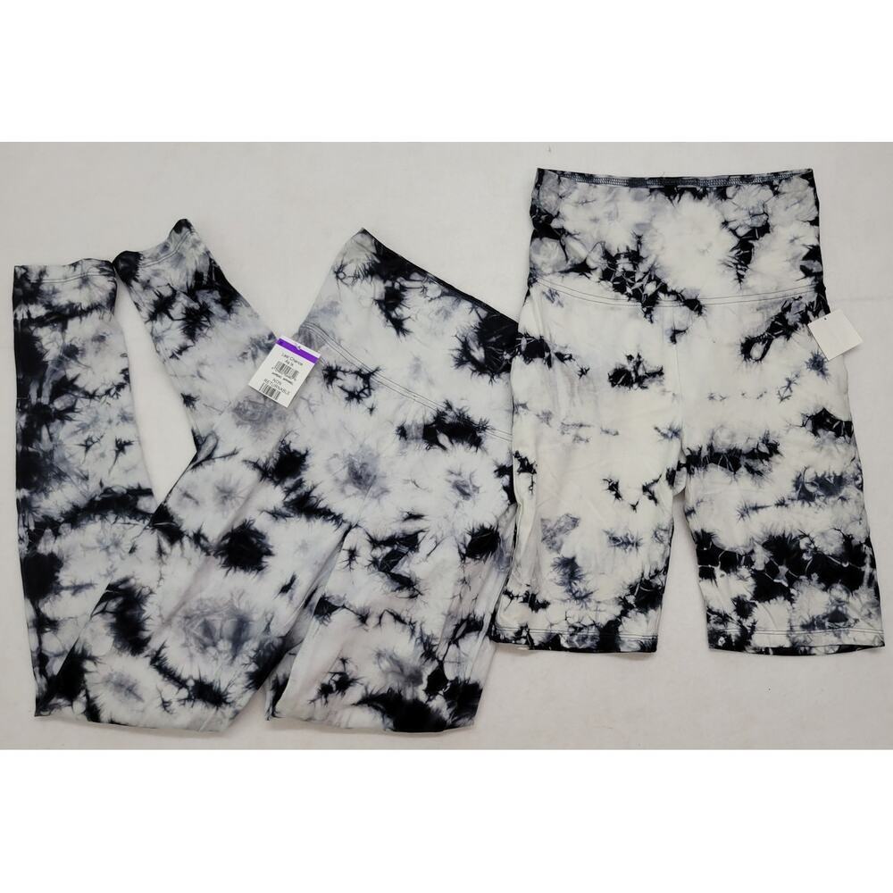 BP. White Black Tie Dye Biker Shorts and Leggings Size XS New